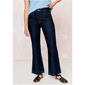 Christy Dawn NWT Lula Jean in Dark Wash Denim Size 27 high rise bootcut